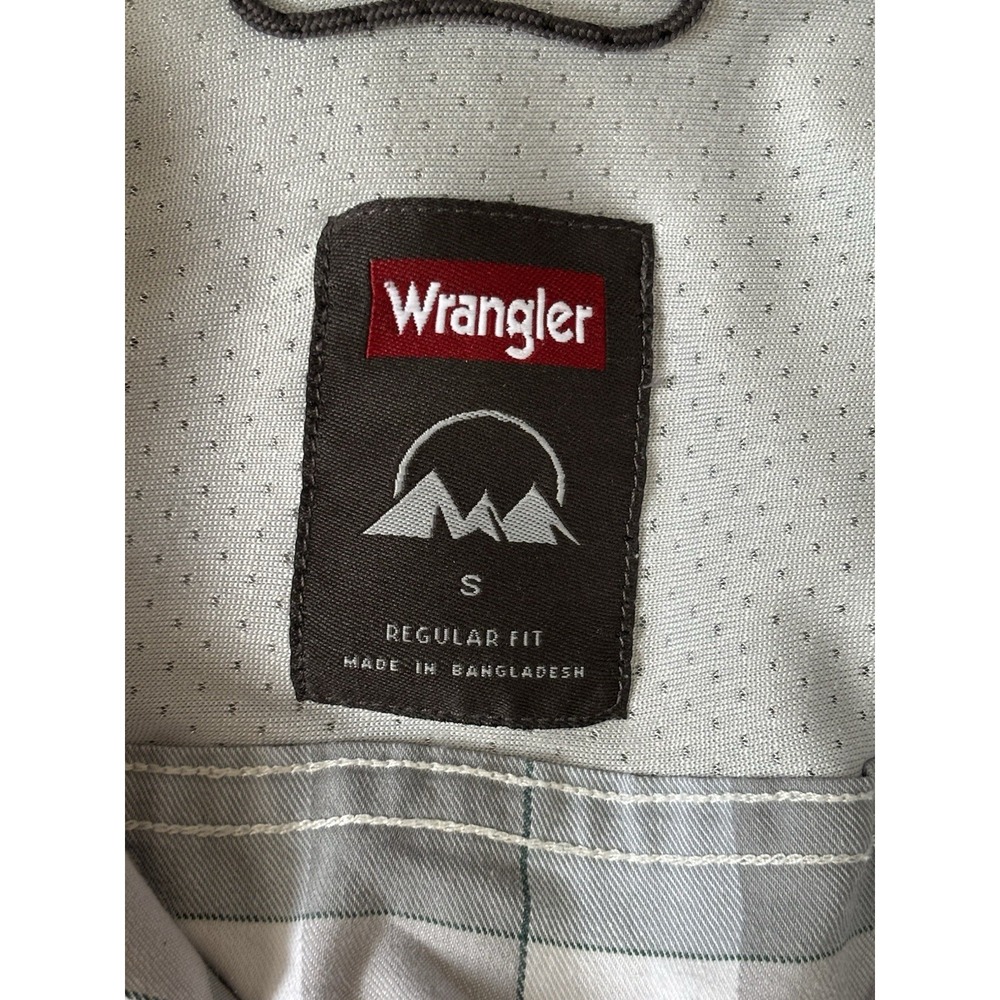 Wrangler Plaid Western Shirt 🤠 Gray Check Button Up • Men's S / Unisex - Picture 5 of 5